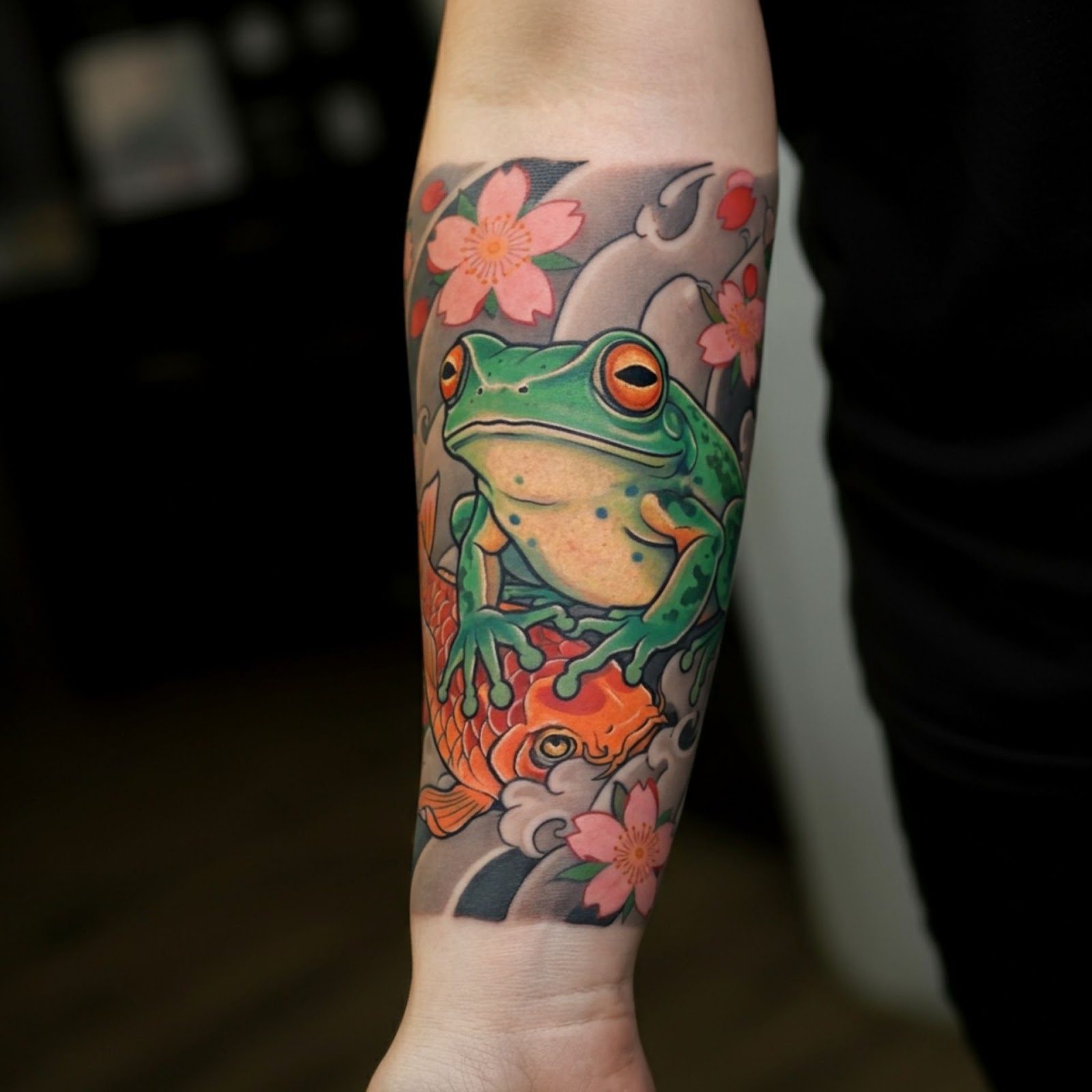 Japanese culture Frog Tattoo