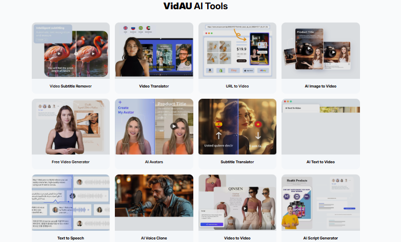 ai like vidu & Videu vs VidAU Interface