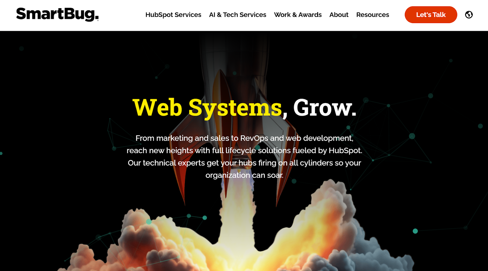 SmartBug Media website screenshot.