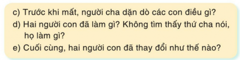 BÀI ĐỌC 3: LÀNG EMĐỌC HIỂUCâu 1: Làng quê bạn nhỏ ở đâu? Hình dáng ngôi làng có gì đặc biệt?Giải nhanh:Bên bờ sông Diêm. Hình dáng ngôi làng mềm như dáng lúa, uốn cong hình lưỡi liềm.Câu 2: Làng quê đã đổi thay như thế nào so với trước kia?Giải nhanh: Những con đường lầy lội giờ đã được thay thế bằng những con đường rộng thênh thang, ngôi trường bạn nhỏ học cũng đã khang trang, đẹp đẽ hơn.Câu 3: Ngôi trường mới được bạn nhỏ miêu tả như thế nào?Giải nhanh: Ngôi trường mới rất đẹp, khang trang, rợp bóng cây xanh.Câu 4: Hai dòng thơ cuối thể hiện điều gì?Giải nhanh:Tình cảm yêu thương của bạn nhỏ đối với ngôi làng của mình.LUYỆN TẬPCâu 1: Tìm từ có nghĩa trái ngược với từ in đậm trong câu thơ sau:Những con đường lầy lộiGiờ đã rộng thênh thang.Qua đó, em hiểu con đường trước đây như thế nào?Giải nhanh:Từ trái nghĩa với từ  rộng