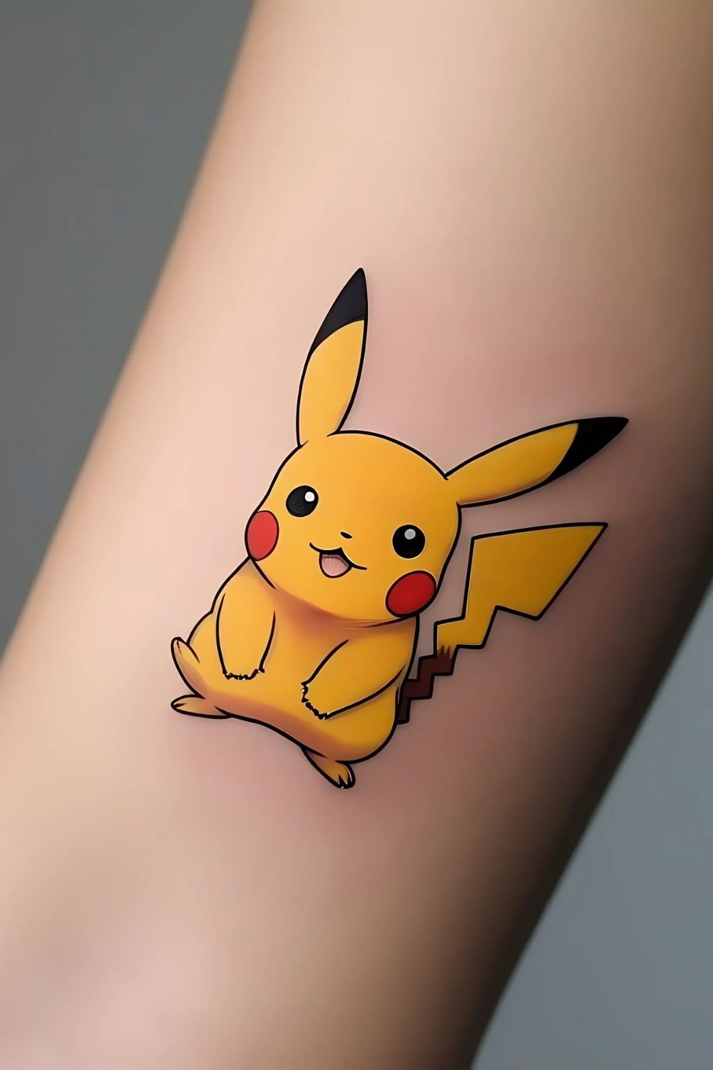 Pikachu Tattoo Small & Minimalist