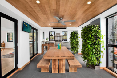 features to upgrade your home addition dining area with green living walls custom built michigan