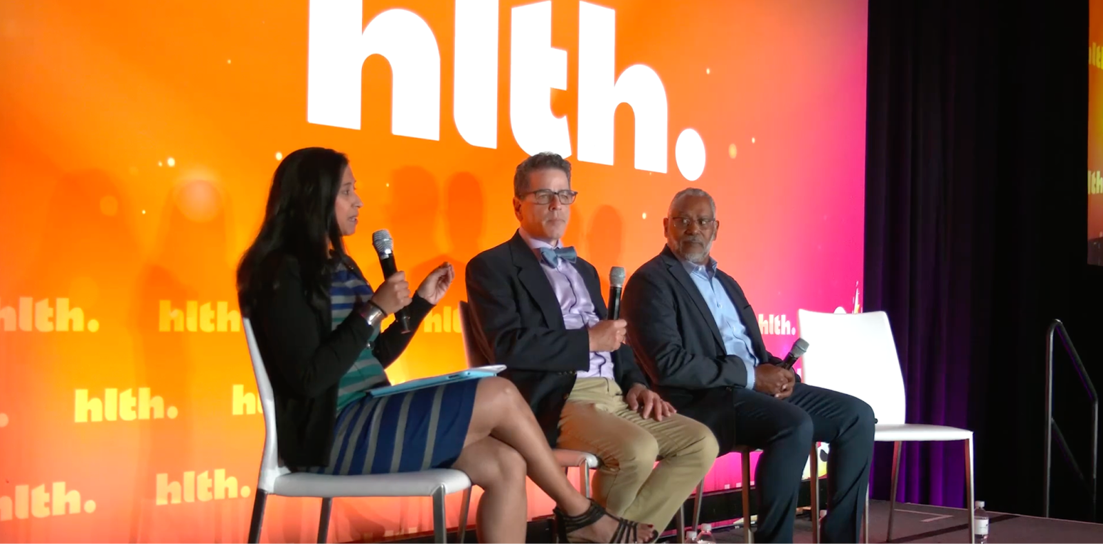 Russel Robins (Purplelab), Arundhati Parmar (Medcity News), Pankhuri Sharma (Humana), Darren E. Wethers (Managed Care Resource Alliance) panel about preventive health.