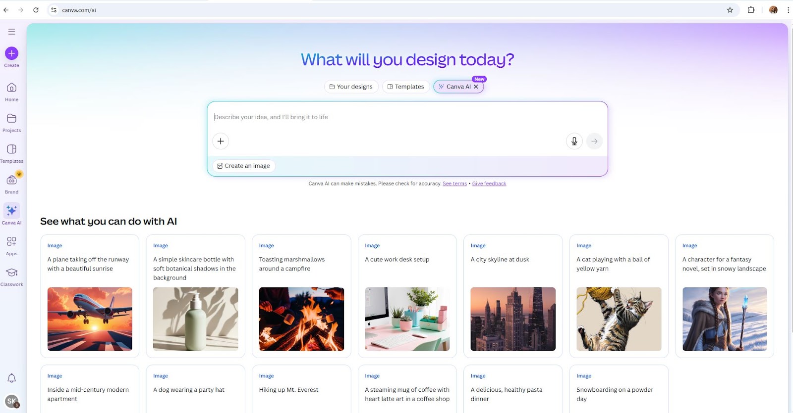 Content Creation with Canva AI