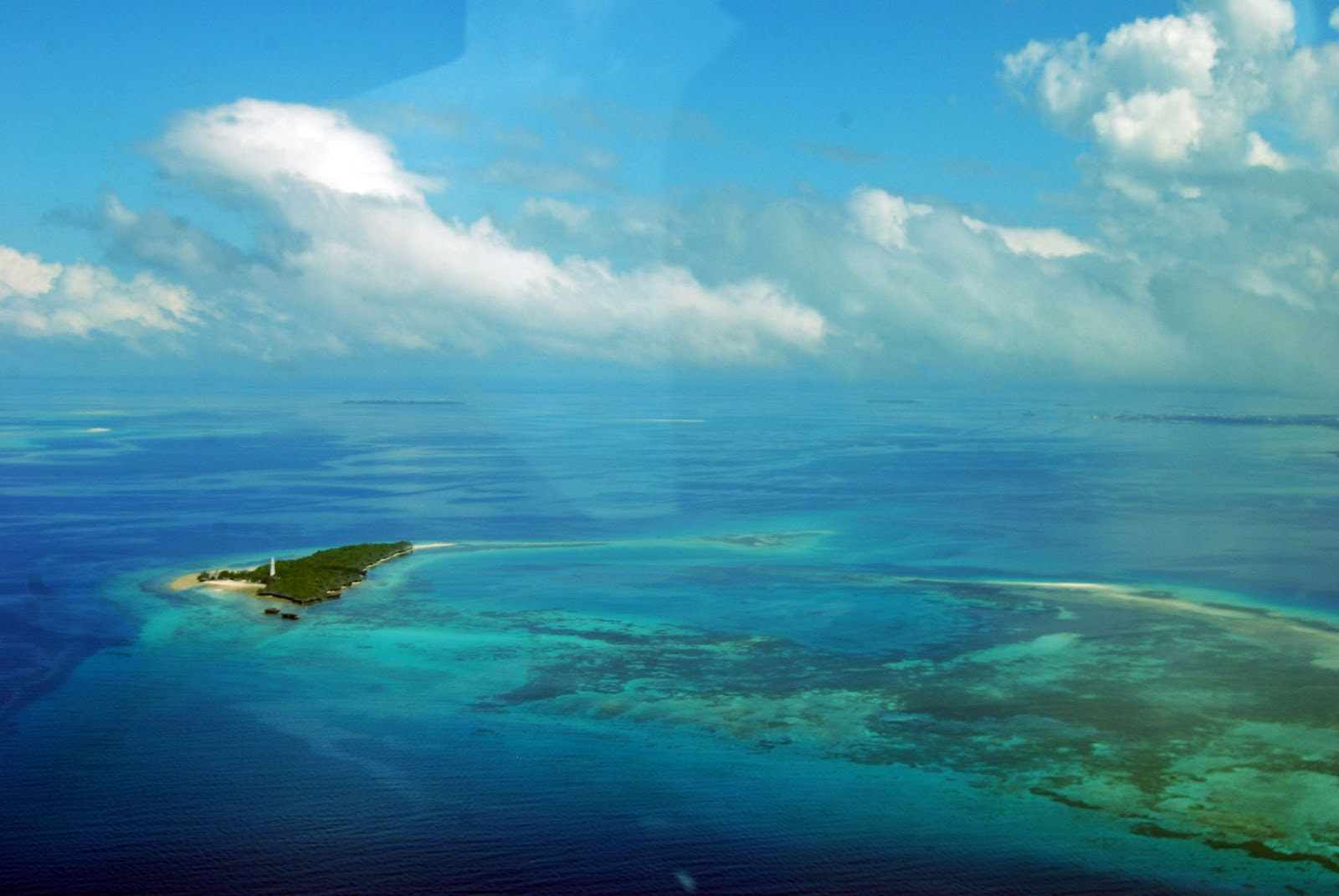 Foggy view of Zanzibar.