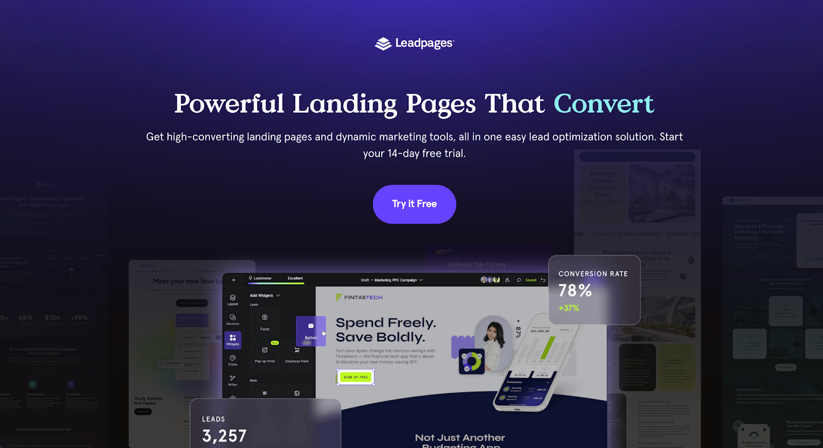 Leadpages landing page 