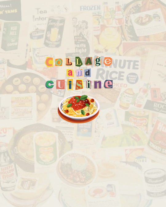 Collage and Cuisine image with image of spaghetti 