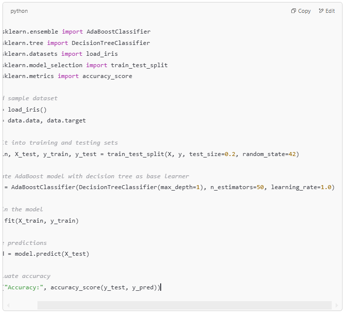 AdaBoost implementation using Scikit-learn Part 2.