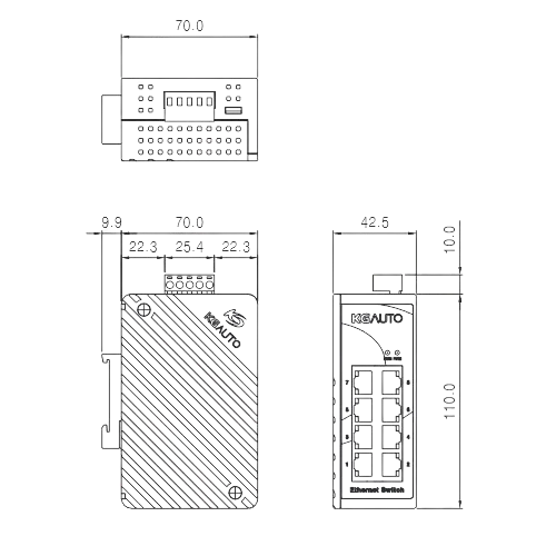 Kích thước SES-08 KG AUTO