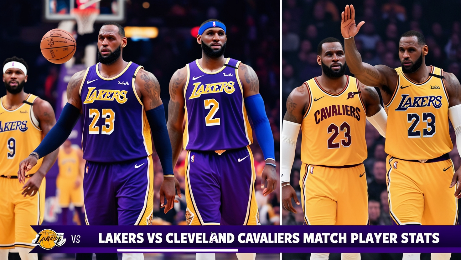  Lakers vs Cleveland Cavaliers Match Player Stats
