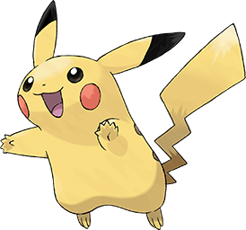Afbeelding van een schets/tekening van Pikachu een van de eerste Pokemon