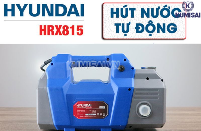 Máy rửa xe Hyundai HRX815 hoạt động êm ái, xịt rửa tốt