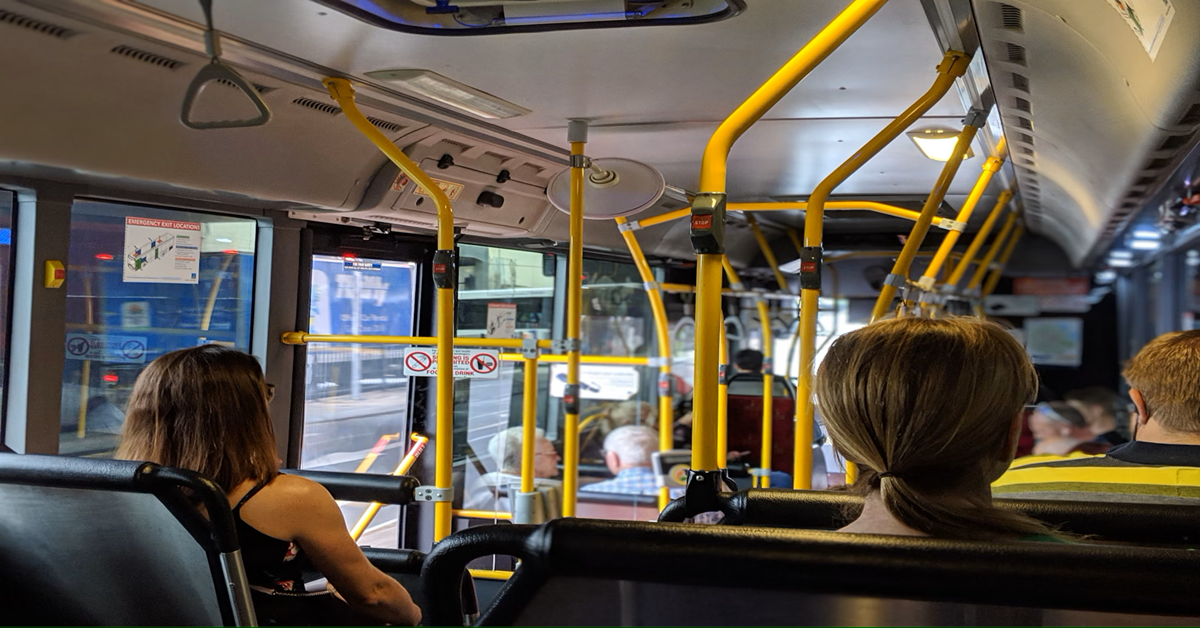 people enjoying bus ride in paris