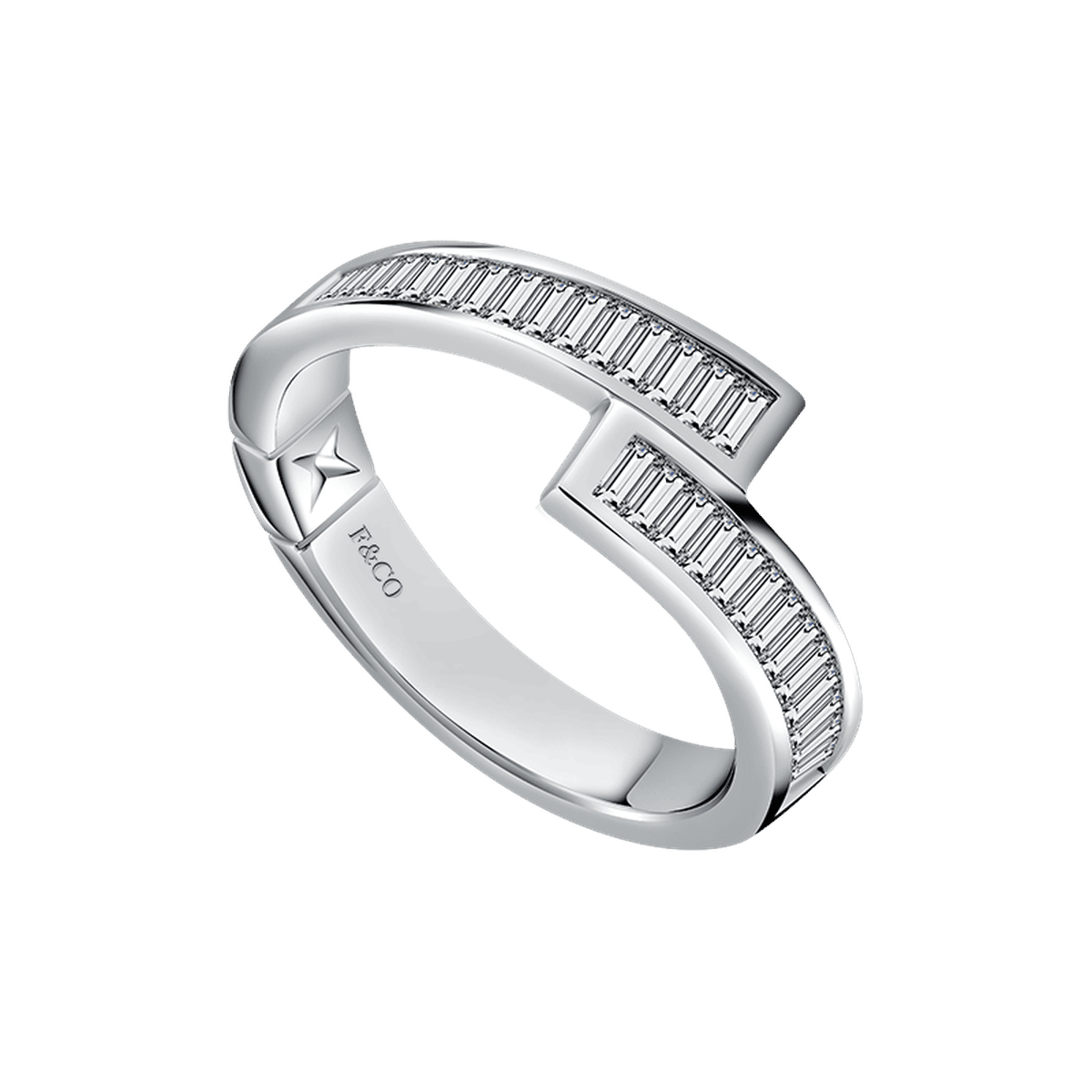 Love Poetry Fidelis Diamond Couple Ring, White Gold