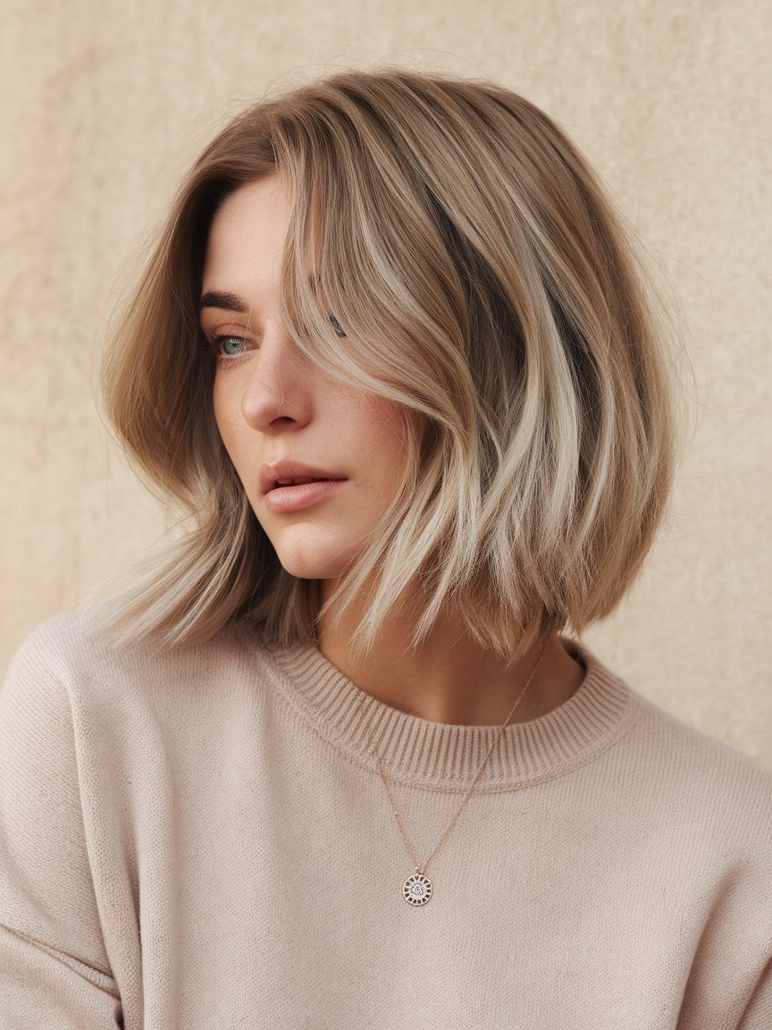 40. Angled Bob for Fine Hair