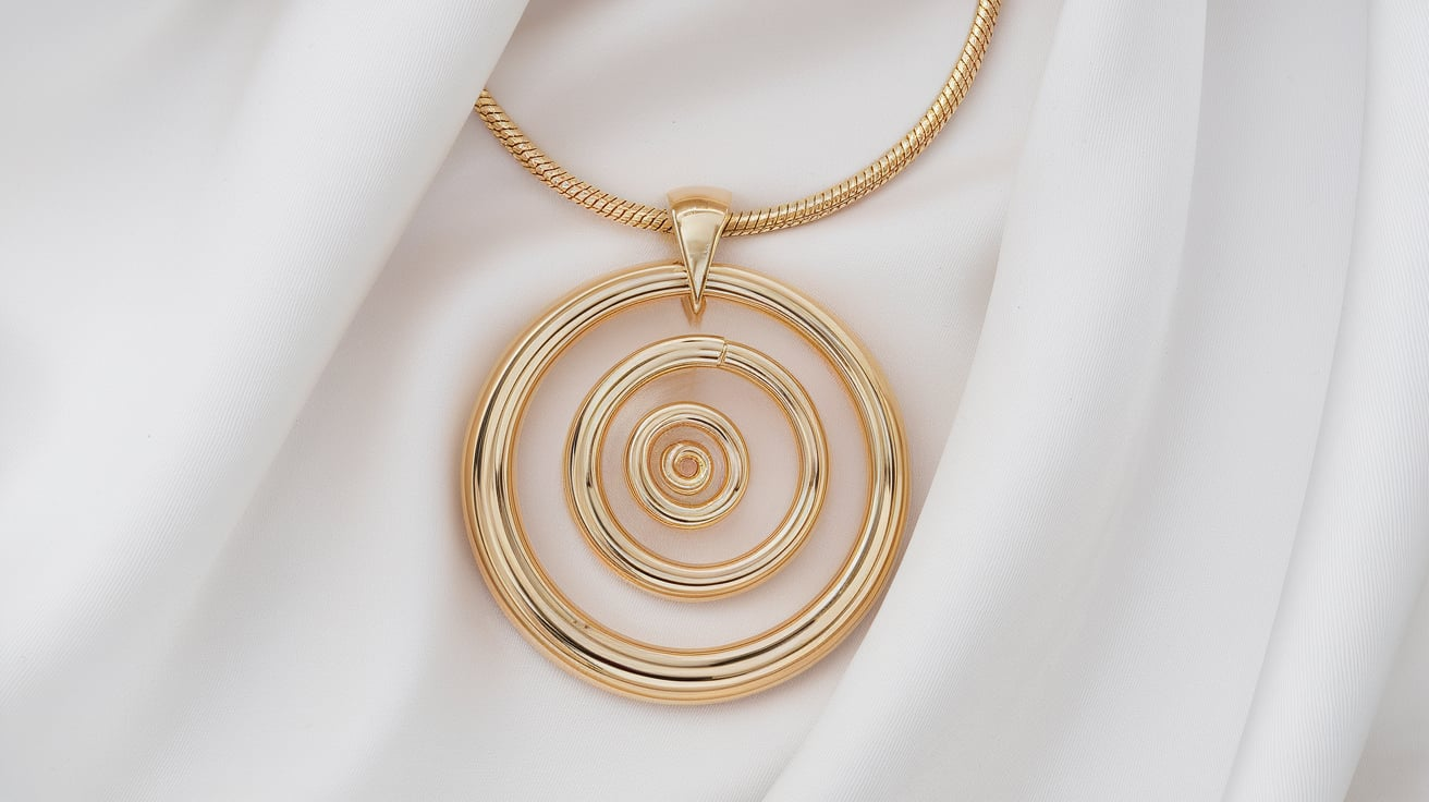 Dior Spiral Necklace Gold