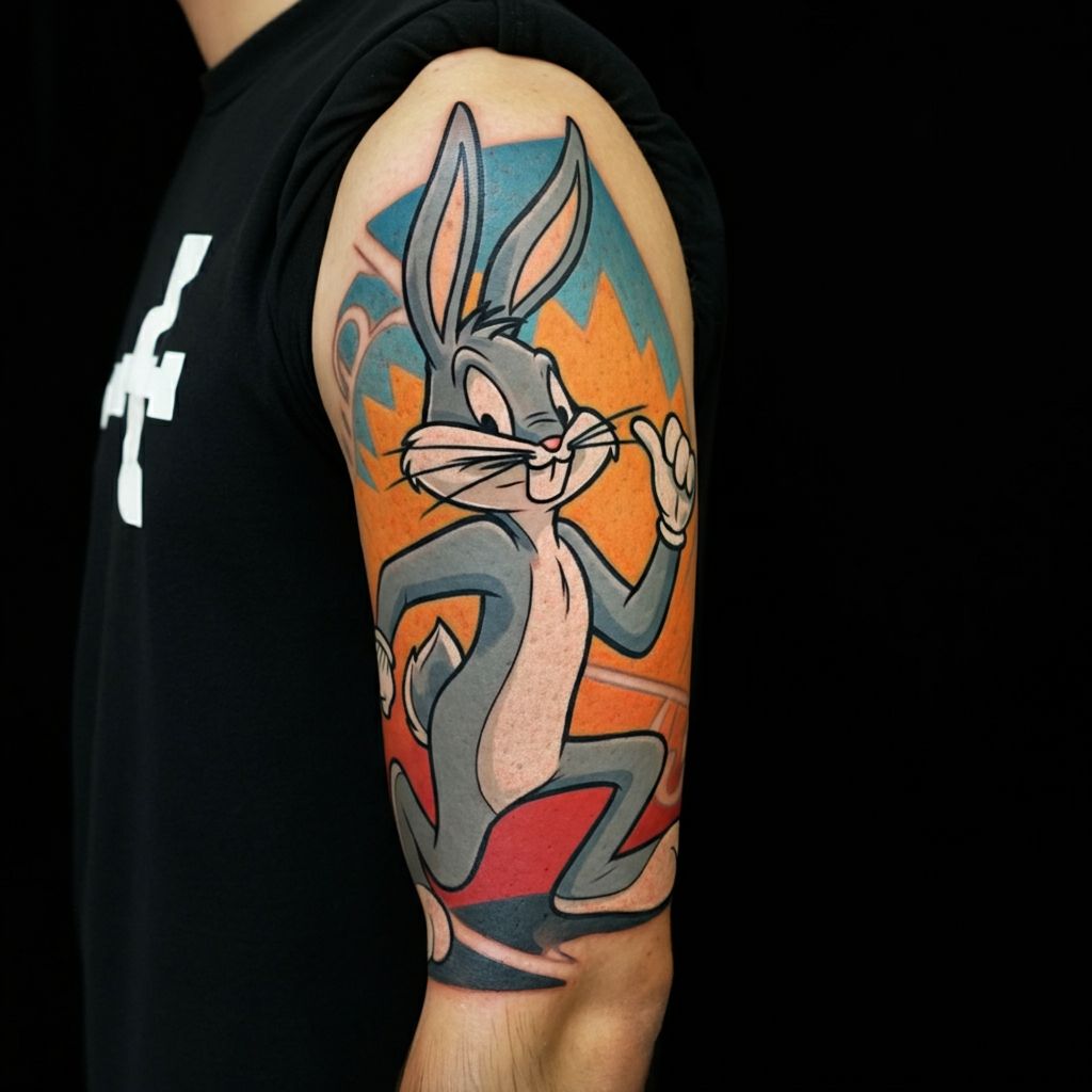 Bugs Bunny Tattoo Ideas for Guys