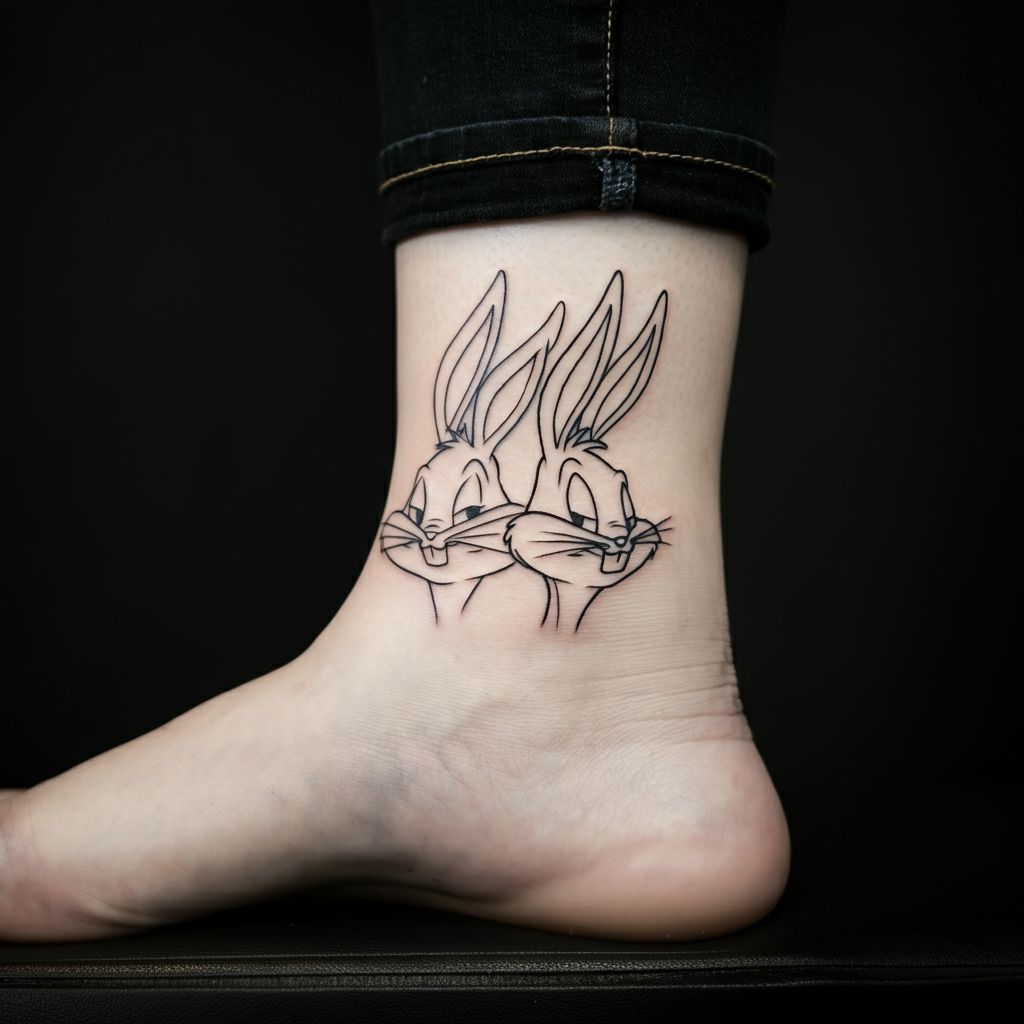 Bugs Bunny and Lola Tattoo