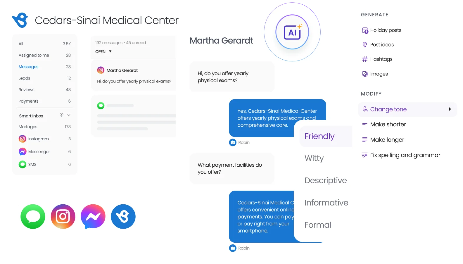 Birdeye healthcare offering snip