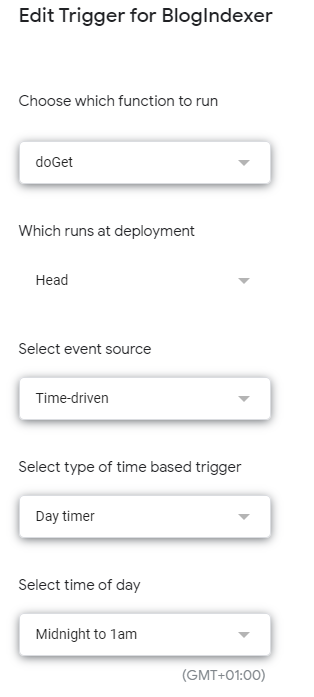 Trigger function