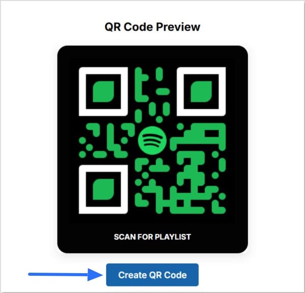 Click on Create QR code