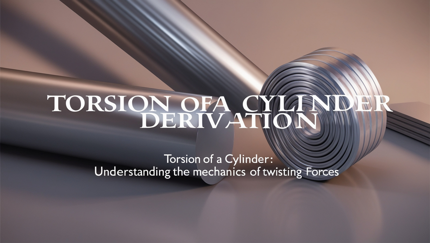 Torsion of a Cylinder Derivation