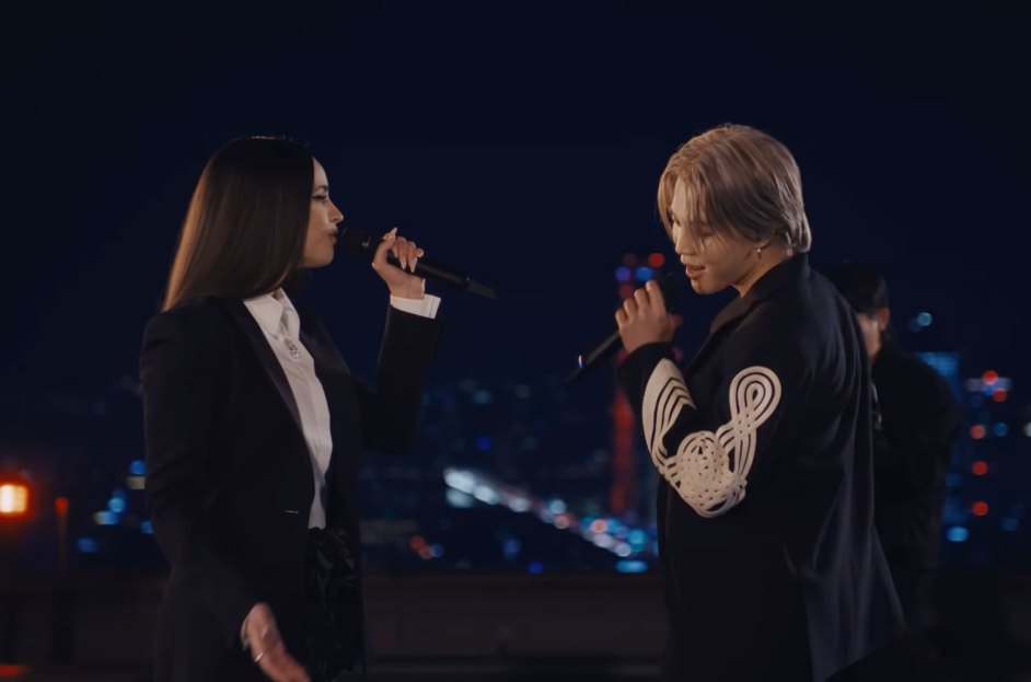 Jimin Teams With Sofia Carson For 'Rebirth/Slow Dance' Live Video