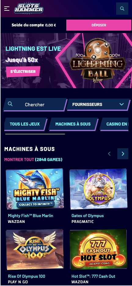 slots hammer mobile