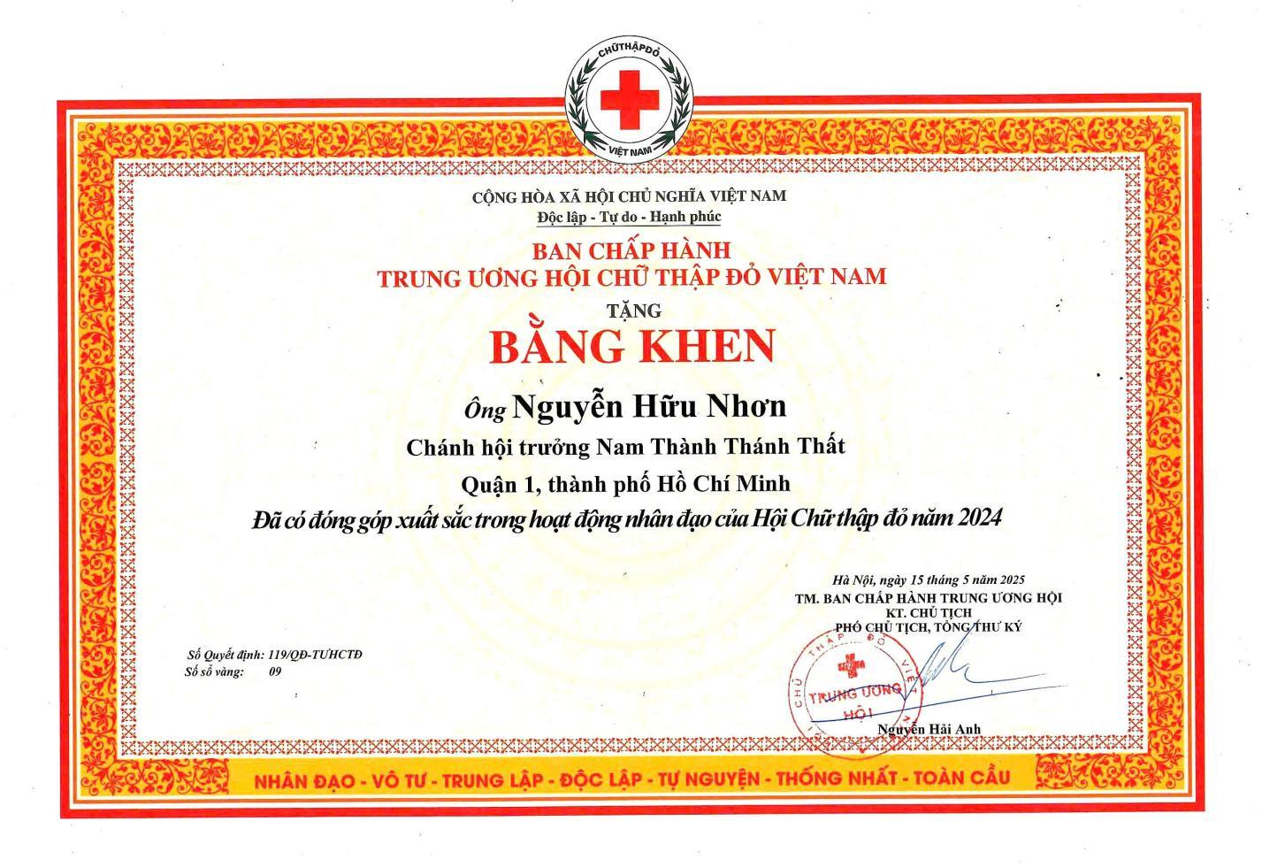 Nguyễn Hữu Nhơn, Thạc sĩ- BTV Nguyễn Hữu Nhơn