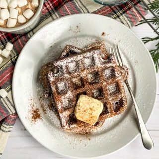 Holiday Gingerbread Waffles