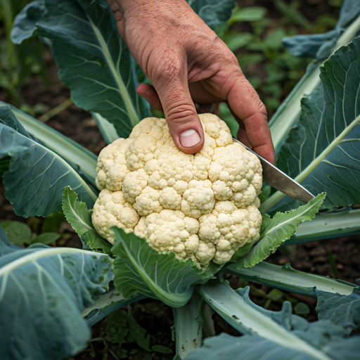 Harvesting Your Cauliflower