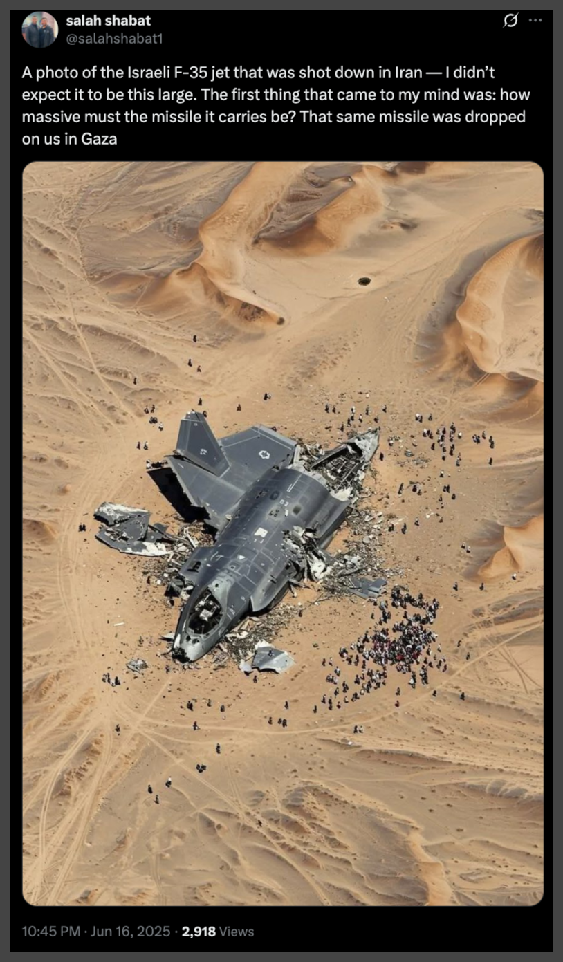 A plane crashed in the desert

Description automatically generated