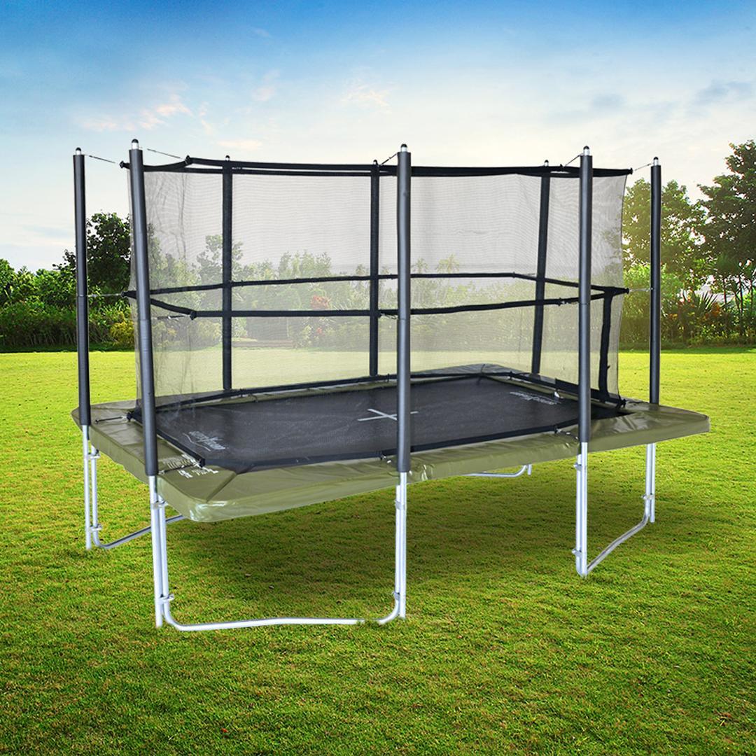 XR Series 300 Rectangular Trampoline & Enclosure - Garden Trampolines