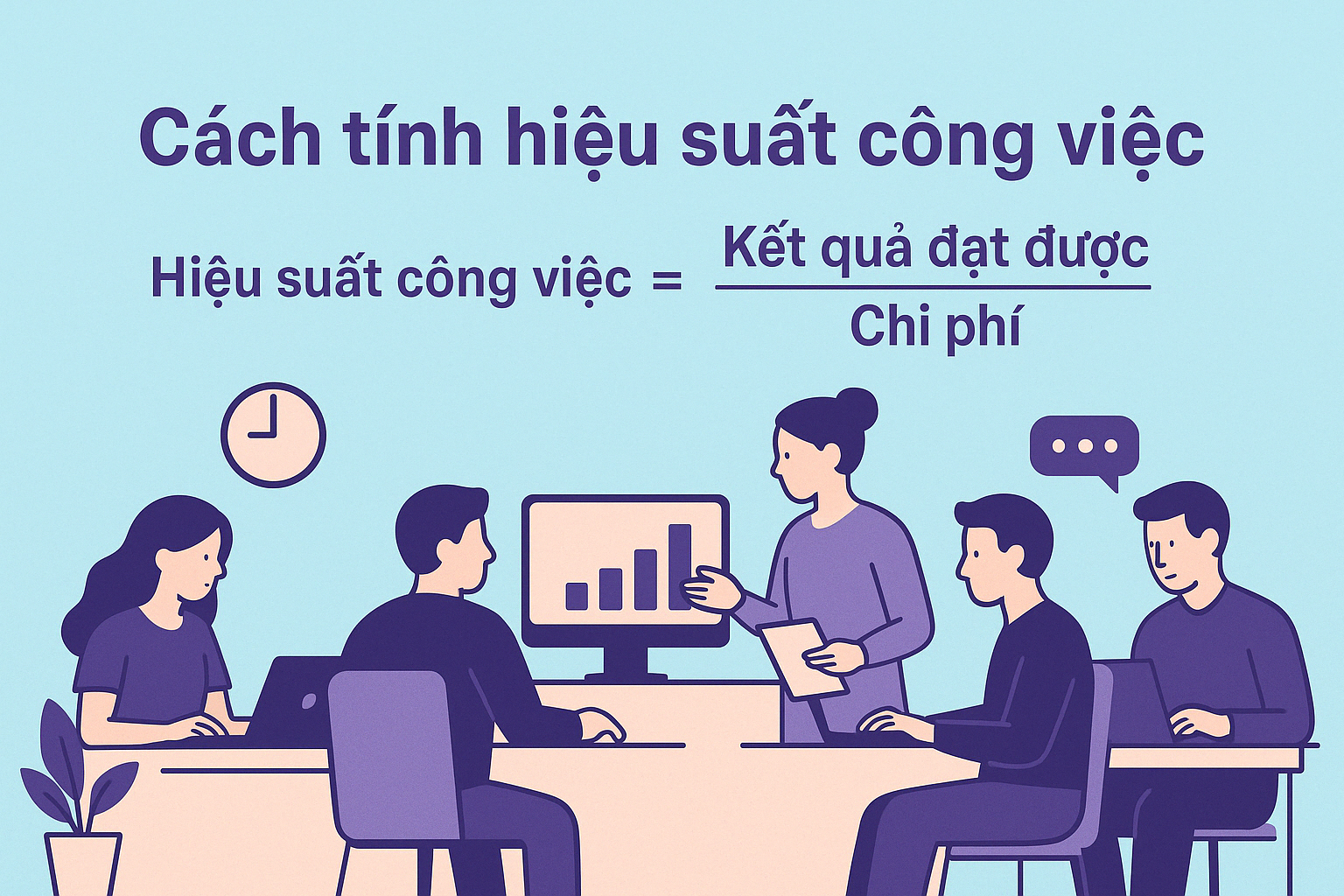 cách tính hiệu suất công việc