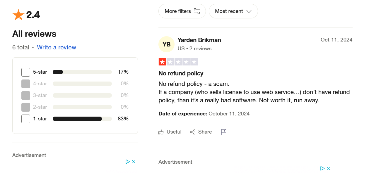 Influencity user reviews