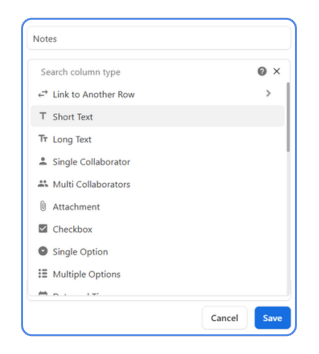 Advanced Customizable Columns:
