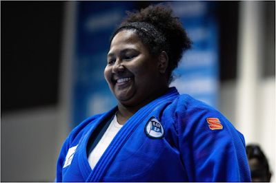 Beatriz Souza voltou a lutar neste domingo, representando o Pinheiros no Grand Prix Nacional de Judô. (Foto: Hedgard Moraes/MTC)