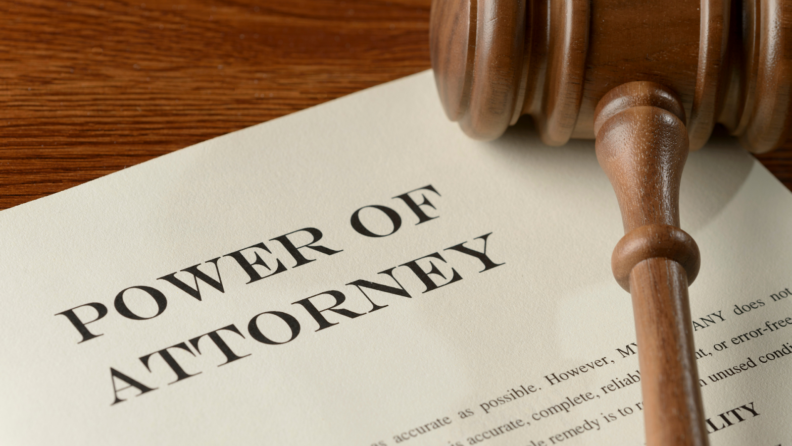 (power of attorney document)