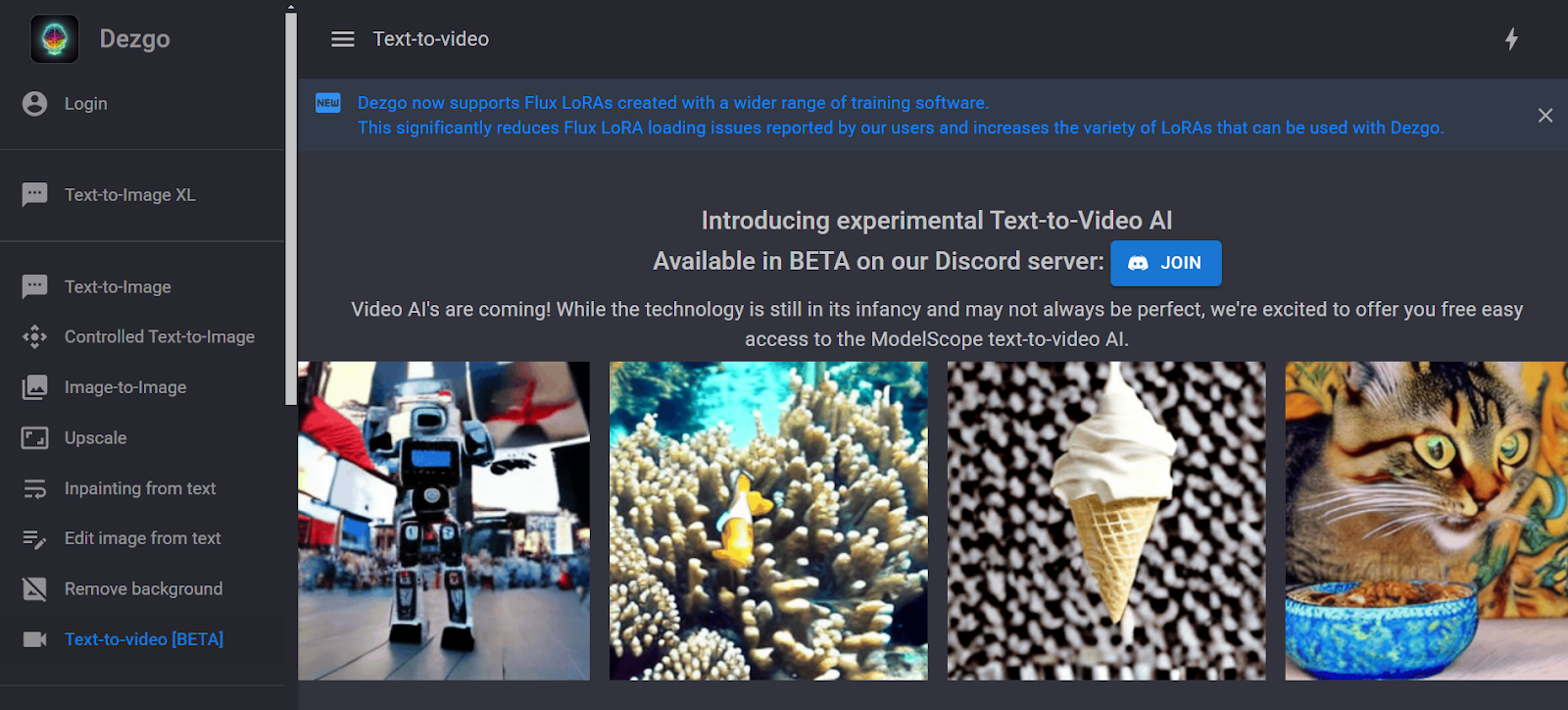 Text-to-Video (Beta Feature)