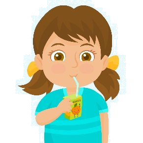 Girl Drinking Juice Vector Art, Icons, and Graphics for Free Download