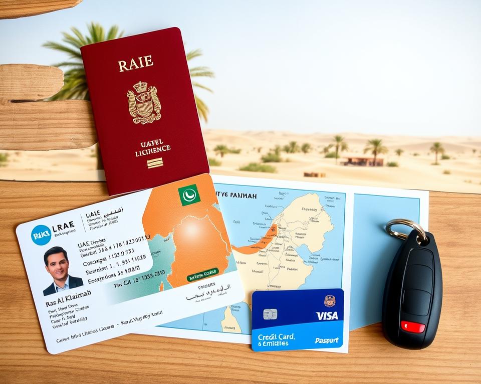 car rental requirements in RAK