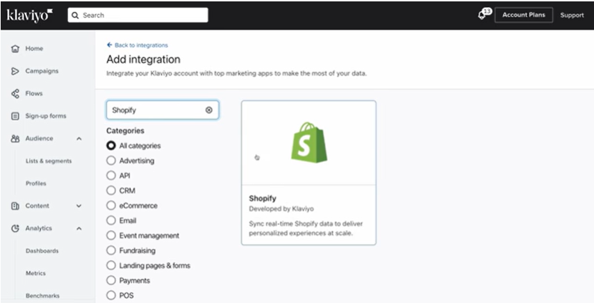 shopify integration