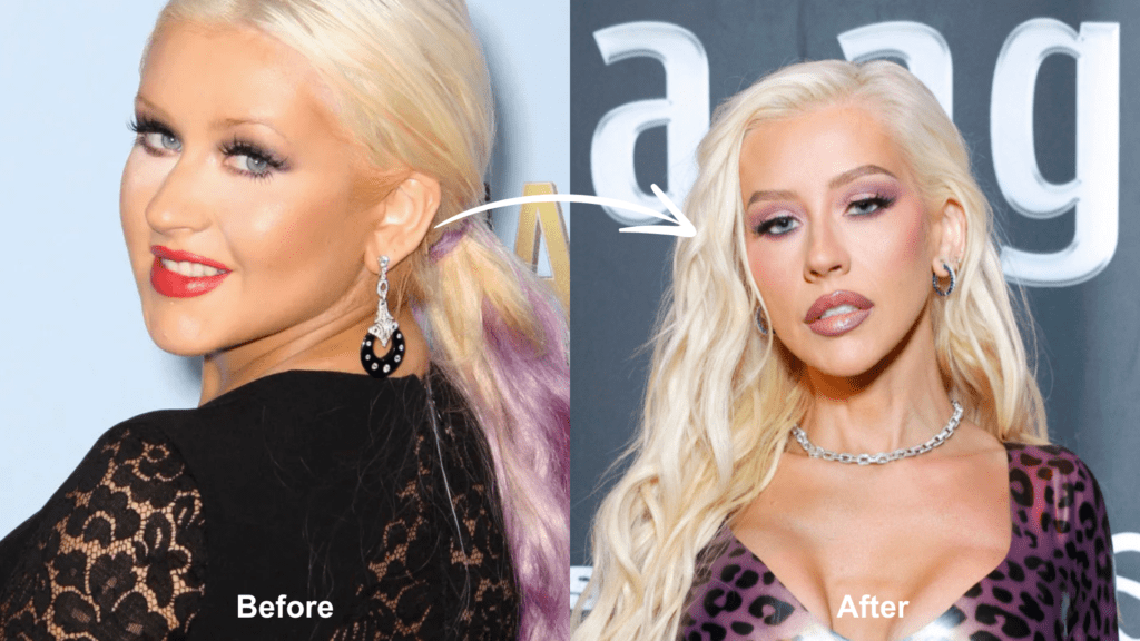 christina aguilera weight loss