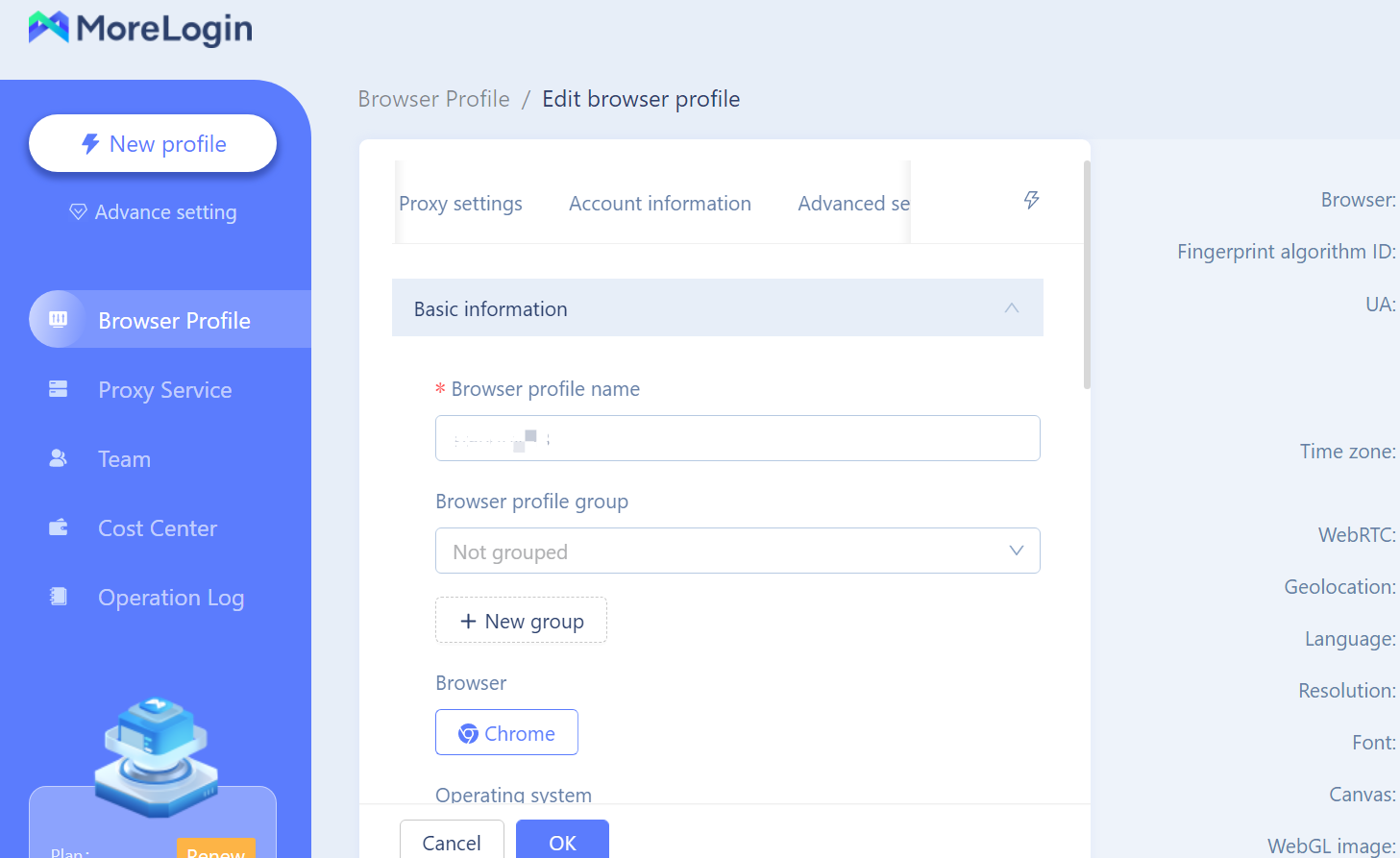 MoreLogin Creating Virtual Profiles  