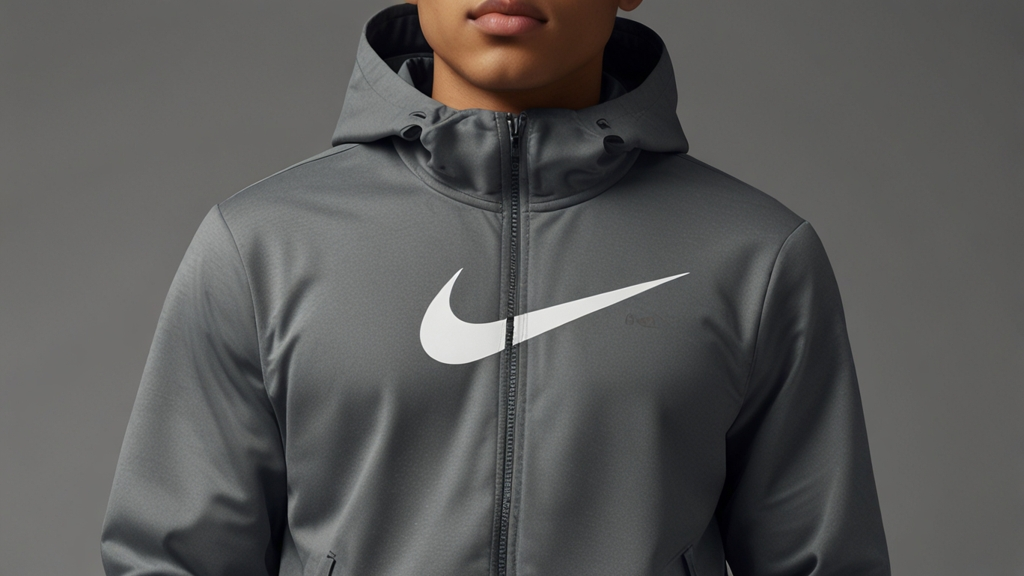 grey nike jacket zip up no background cartoon