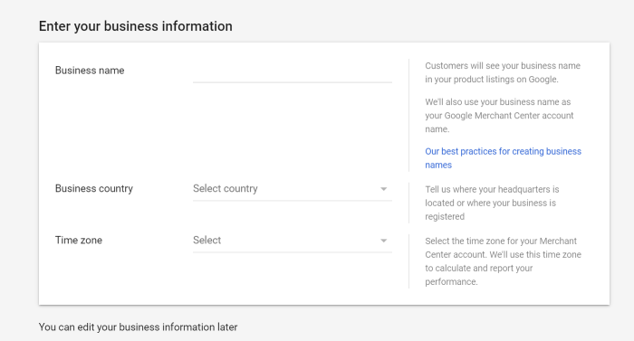 ชื่อธุรกิจและศูนย์การค้าข้อมูลเลนส์ google