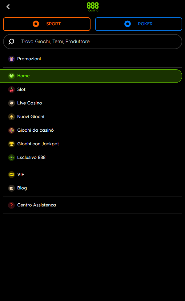 Registrazione a 888casinò