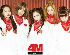 This contains an image of the 4Minute members  