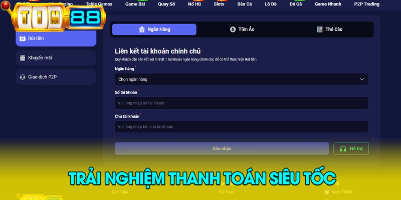 Trải nghiệm thanh toán siêu tốc