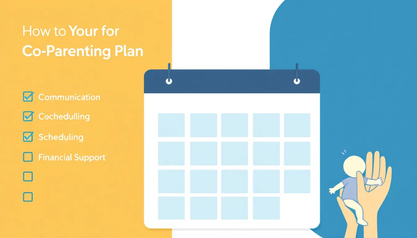 An image showing a calendar and a checklist, symbolizing the importance of creating a co parenting plan.